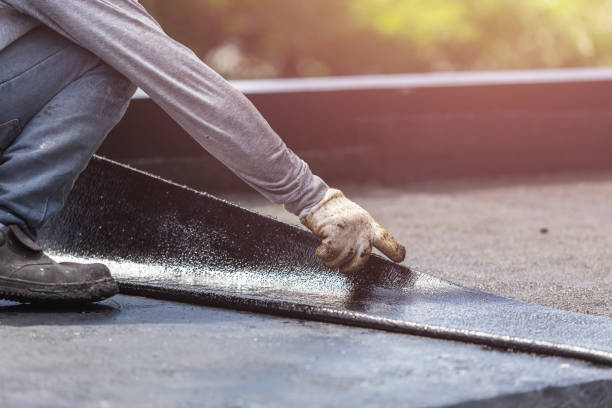 Professional Crawl Space Encapsulation technician working in Lakemore, OH